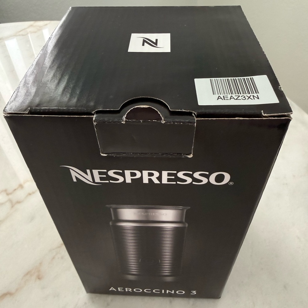 Nespresso Aeroccino 3 in Black and Silver, free 
modern glass  by Nespresso. - Picture 8 of 11